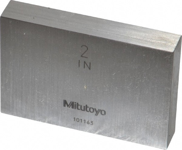 Mitutoyo 611202-531 Rectangle Steel Gage Block 2", Grade 0