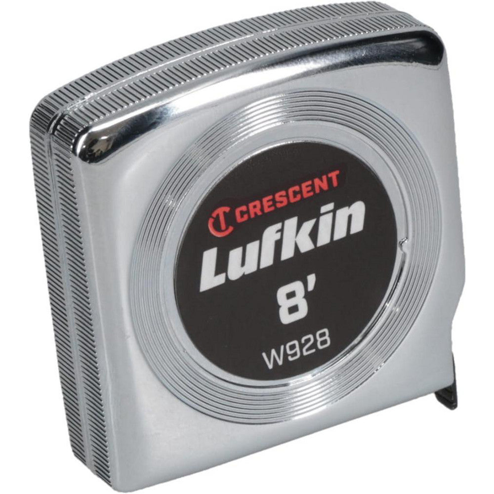 Lufkin W928 Tape Measure 8' Long, 1/2" Width, Yellow Blade