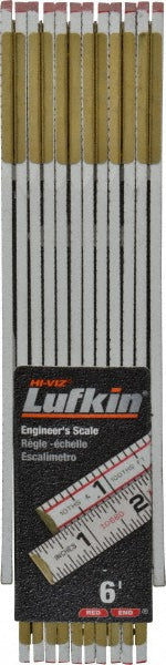 Lufkin 1066DN 6' Long, 1/16" Graduation, Folding Rule
