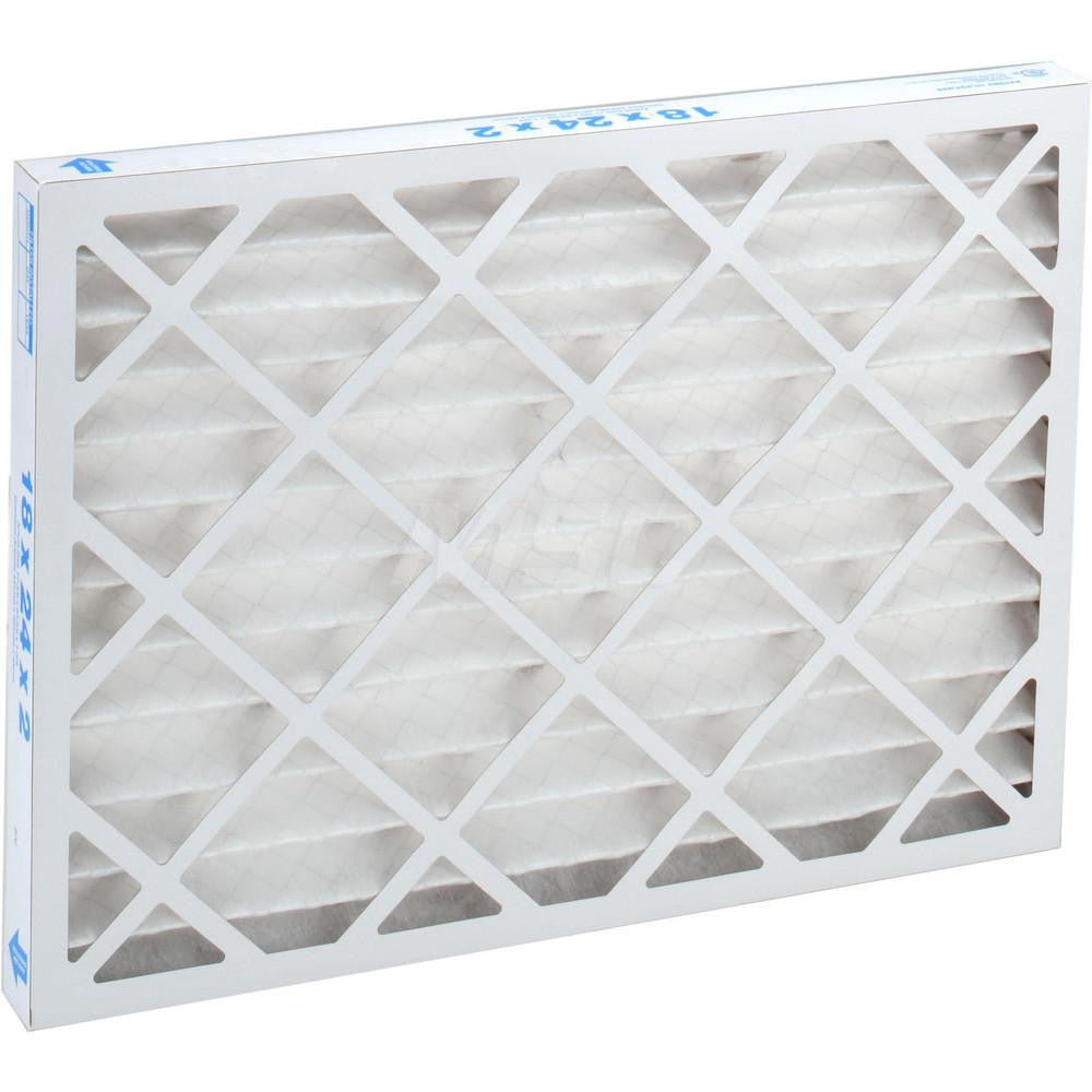 Pro-Source PRO10387 Pleated Air Filter Wire-Backed Pleated, MERV 8, Synthetic, 35% Efficient, 18" High, 24" Wide, 2" Deep