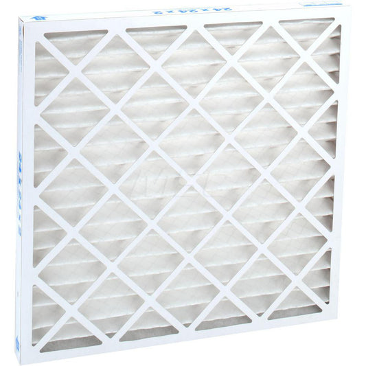 Pro-Source PRO10391 Pleated Air Filter Wire-Backed Pleated, MERV 8, Synthetic, 35% Efficient, 24" High, 24" Wide, 2" Deep