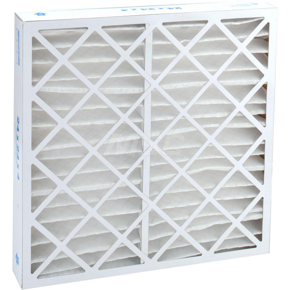 Pro-Source PRO10400 Pleated Air Filter Wire-Backed Pleated, MERV 8, Synthetic, 35% Efficient, 24" High, 24" Wide, 4" Deep
