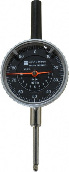 TESA Brown & Sharpe 14.82023 Dial Drop Indicator 1" Range, 0-100 Dial Reading, 0.001" Graduation, 2-1/4" Dial Dia