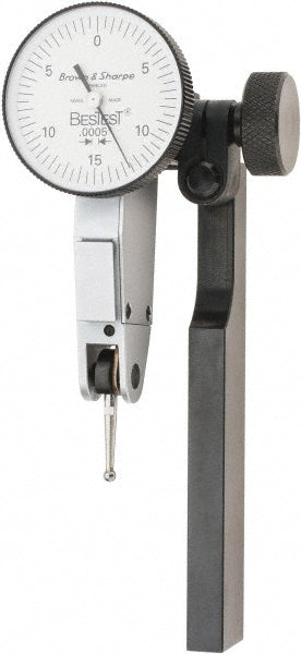 TESA Brown & Sharpe 599-7030-3 Dial Test Indicators 0.03 Max, 0-15-0, Horizontal