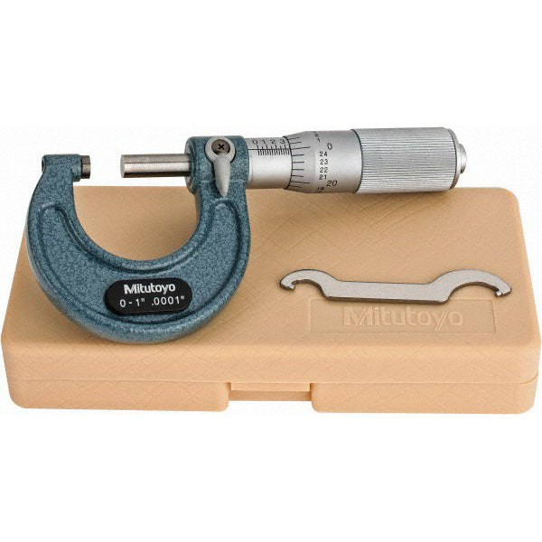 Mitutoyo 103-135 Mechanical Outside Micrometer 1" Range, 0.0001" Graduation