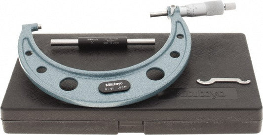 Mitutoyo 103-182 Mechanical Outside Micrometer 6" Range, 0.001" Graduation