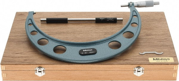 Mitutoyo 103-224 Mechanical Outside Micrometer 10" Range, 0.0001" Graduation