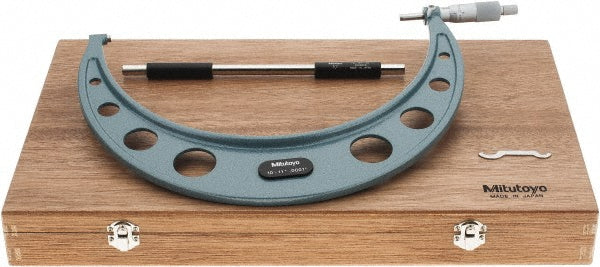 Mitutoyo 103-225 Mechanical Outside Micrometer 11" Range, 0.0001" Graduation