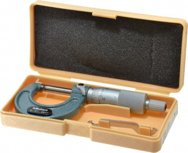 Mitutoyo 103-177 Mechanical Outside Micrometer 1" Range, 0.001" Graduation