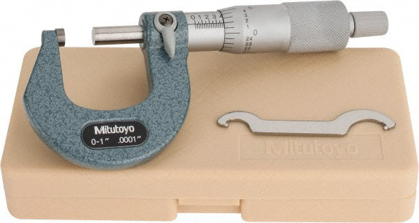 Mitutoyo 103-260 Mechanical Outside Micrometer 1" Range, 0.0001" Graduation