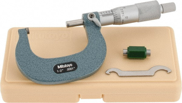 Mitutoyo 103-262 Mechanical Outside Micrometer 2" Range, 0.0001" Graduation