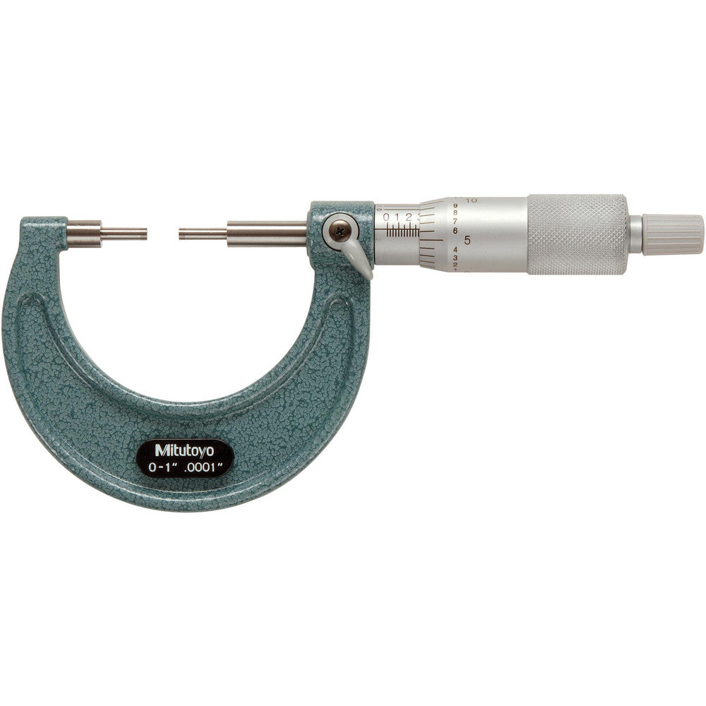 Mitutoyo 111-166 1 Inch, 38mm Throat Depth, Mechanical Spline Micrometer