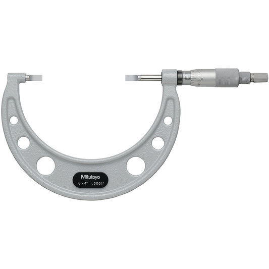 Mitutoyo 122-128-10 Blade Micrometer Mechanical, 3 to 4"