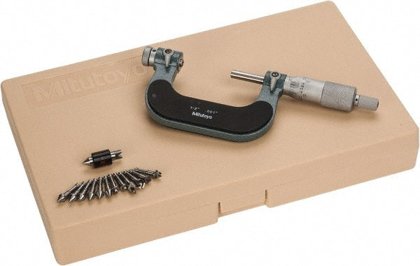 Mitutoyo 126-902 1 to 2" Range, Mechanical Screw Thread Micrometer