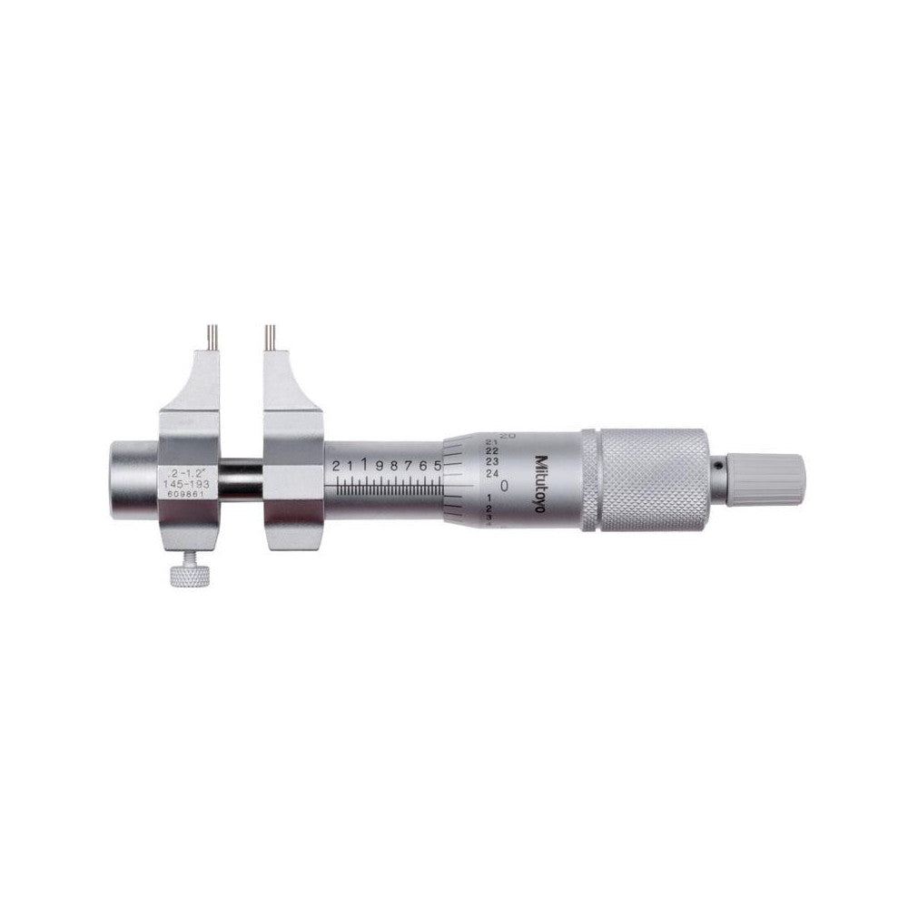 Mitutoyo 145-193 Mechanical Inside Caliper Micrometer 0.2000 to 1.2000"