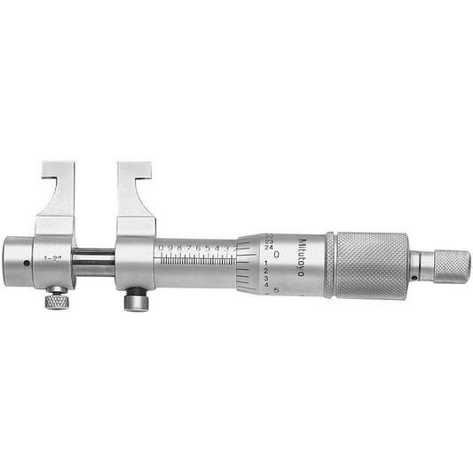 Mitutoyo 145-194 Mechanical Caliper Micrometer 1 to 2" Range