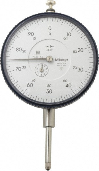 Mitutoyo 3416A Dial Drop Indicator 1.0000" Max Measurement, 0-100 Dial Reading, 0.002000" Accuracy