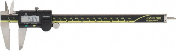 Mitutoyo 500-197-32 Electronic Caliper 200.00 mm, 8", 0.01 mm, 0.0005" Resolution, +/-0.02 mm, +/-0.0010" Accuracy, Stainless Steel