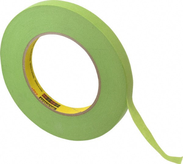 3M 7000124894 Masking Tape 12 mm Wide, 60 yd Long, 6.7 mil Thick, Green