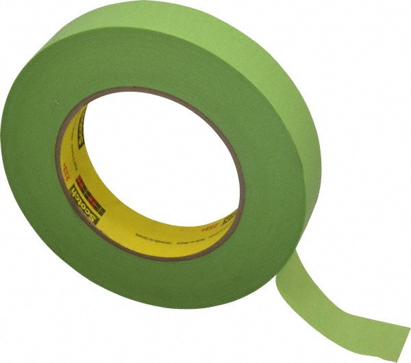 3M 7000124896 Masking Tape 1" Wide, 60 yd Long, 6.7 mil Thick, Green
