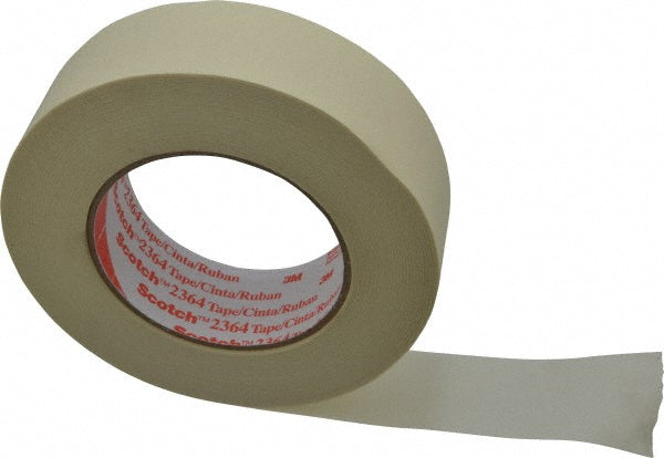 3M 7000088384 Masking Tape 38 mm Wide, 60 yd Long, 6.5 mil Thick, Tan