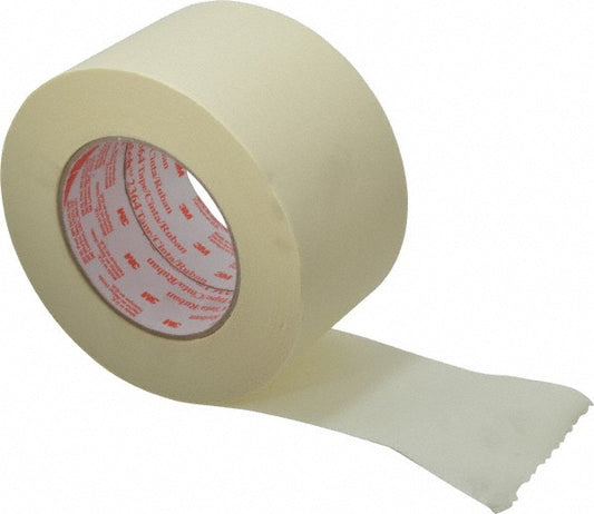 3M 7000088407 Masking Tape 3" Wide, 60 yd Long, 6.5 mil Thick, Tan