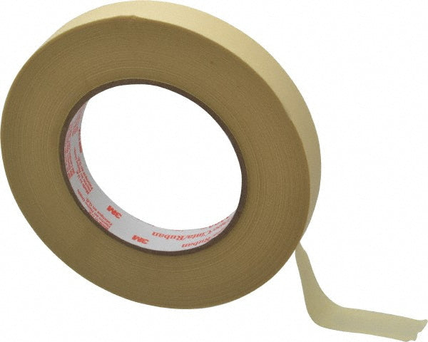 3M 7000088413 Masking Tape 18 mm Wide, 60 yd Long, 7.2 mil Thick, Tan