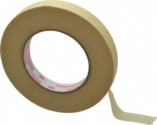 3M 7000088413 Masking Tape 18 mm Wide, 60 yd Long, 7.2 mil Thick, Tan