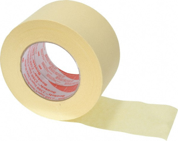 3M 7000088417 Masking Tape 3" Wide, 60 yd Long, 7.2 mil Thick, Tan