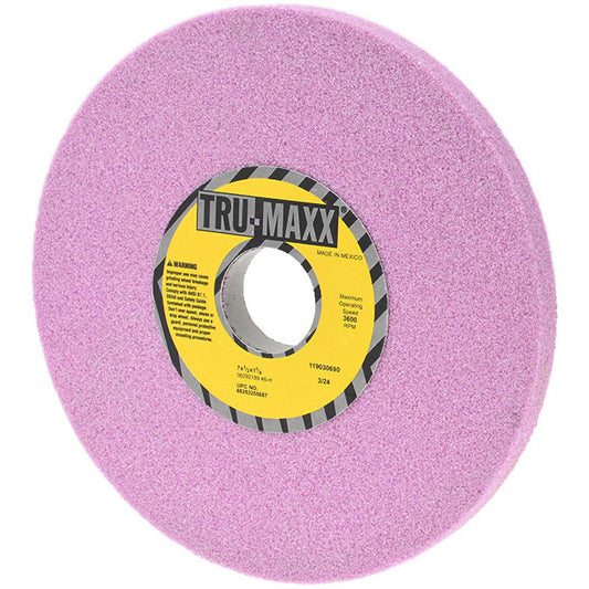 Tru-Maxx 66253255687 Surface Grinding Wheel 7" Dia, 1/2" Thick, 1-1/4" Hole, 46 Grit, H Hardness
