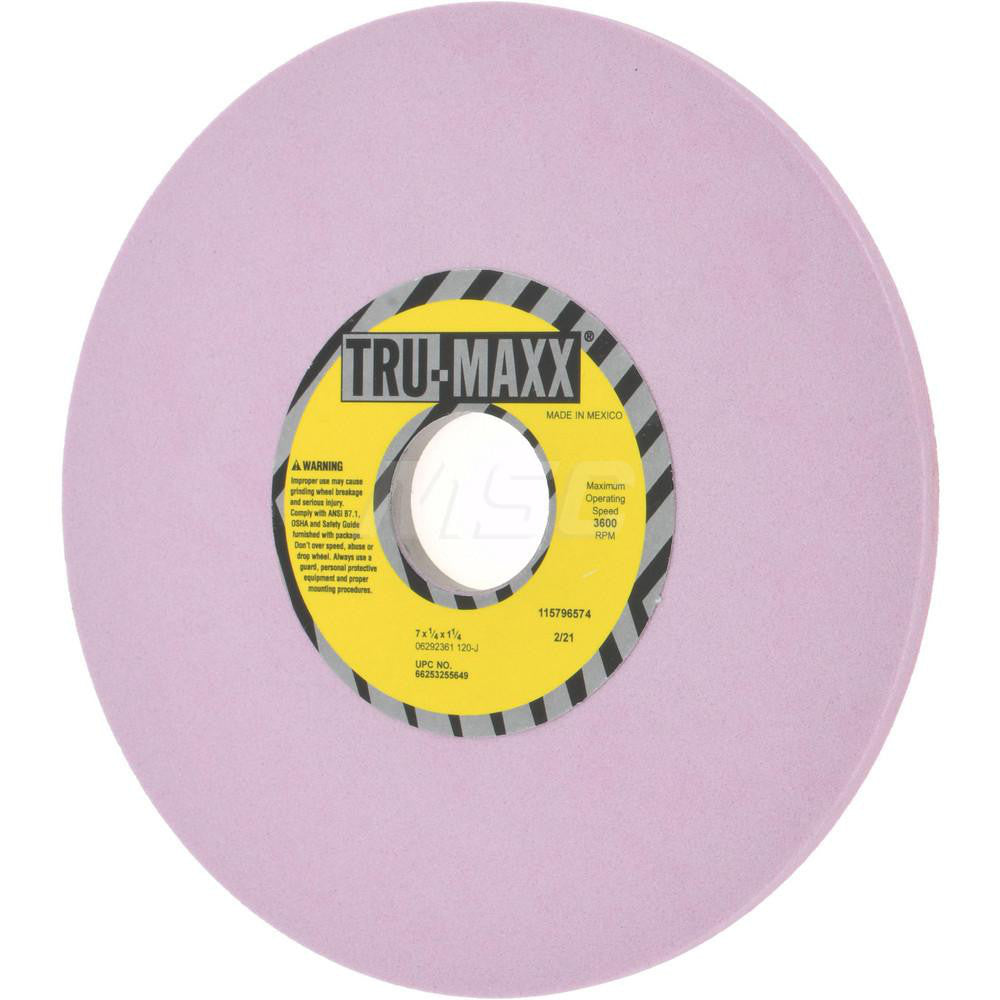 Tru-Maxx 66253255649 Surface Grinding Wheel 7" Dia, 1/4" Thick, 1-1/4" Hole, 120 Grit, J Hardness