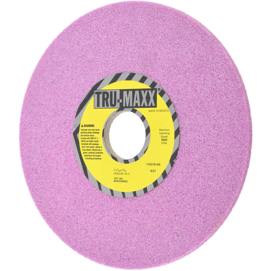 Tru-Maxx 66253255653 Surface Grinding Wheel 7" Dia, 1/4" Thick, 1-1/4" Hole, 46 Grit, H Hardness