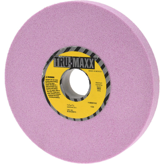 Tru-Maxx 66253255575 Surface Grinding Wheel 7" Dia, 3/4" Thick, 1-1/4" Hole, 60 Grit, I Hardness