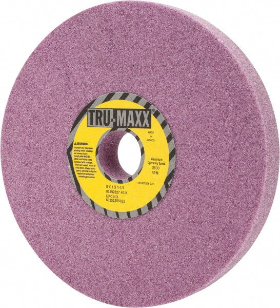 Tru-Maxx 66253255625 Surface Grinding Wheel 8" Dia, 1" Thick, 1-1/4" Hole, 46 Grit, K Hardness