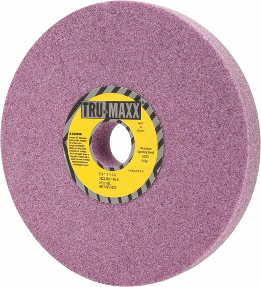 Tru-Maxx 66253255625 Surface Grinding Wheel 8" Dia, 1" Thick, 1-1/4" Hole, 46 Grit, K Hardness