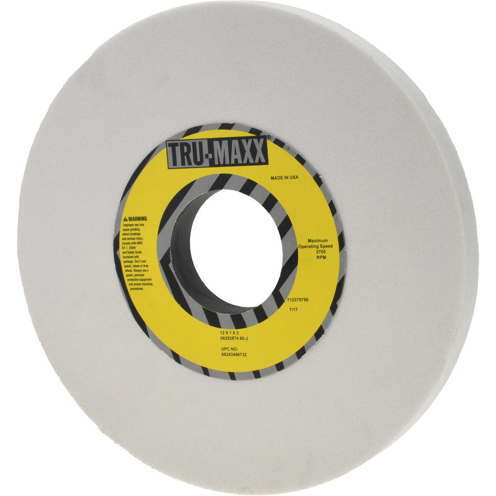 Tru-Maxx 66243496732 Surface Grinding Wheel 12" Dia, 1" Thick, 3" Hole, 60 Grit, J Hardness