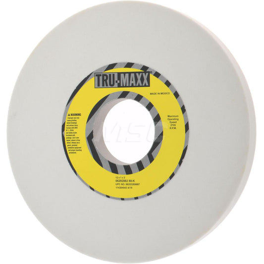 Tru-Maxx 66253269687 Surface Grinding Wheel 12" Dia, 1" Thick, 3" Hole, 80 Grit, K Hardness