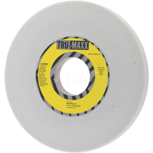 Tru-Maxx 66253269685 Surface Grinding Wheel 12" Dia, 1" Thick, 3" Hole, 46 Grit, I Hardness