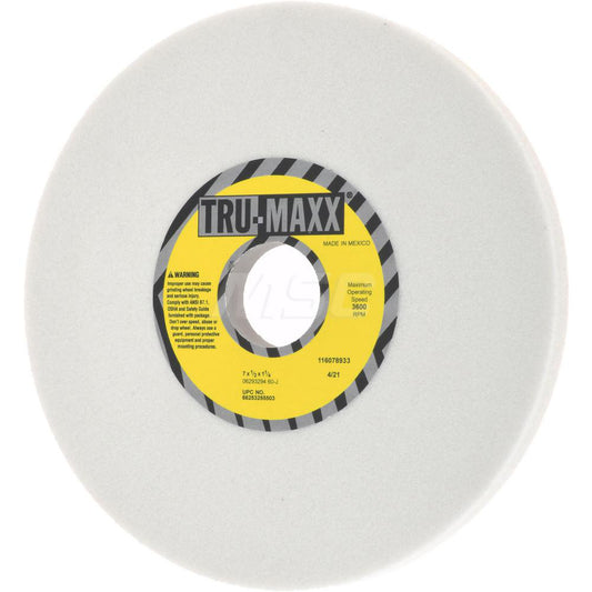 Tru-Maxx 66253255503 Surface Grinding Wheel 7" Dia, 1/2" Thick, 1-1/4" Hole, 60 Grit, J Hardness