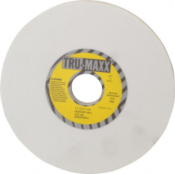 Tru-Maxx 66253255613 Surface Grinding Wheel 7" Dia, 1/2" Thick, 1-1/4" Hole, 100 Grit, J Hardness