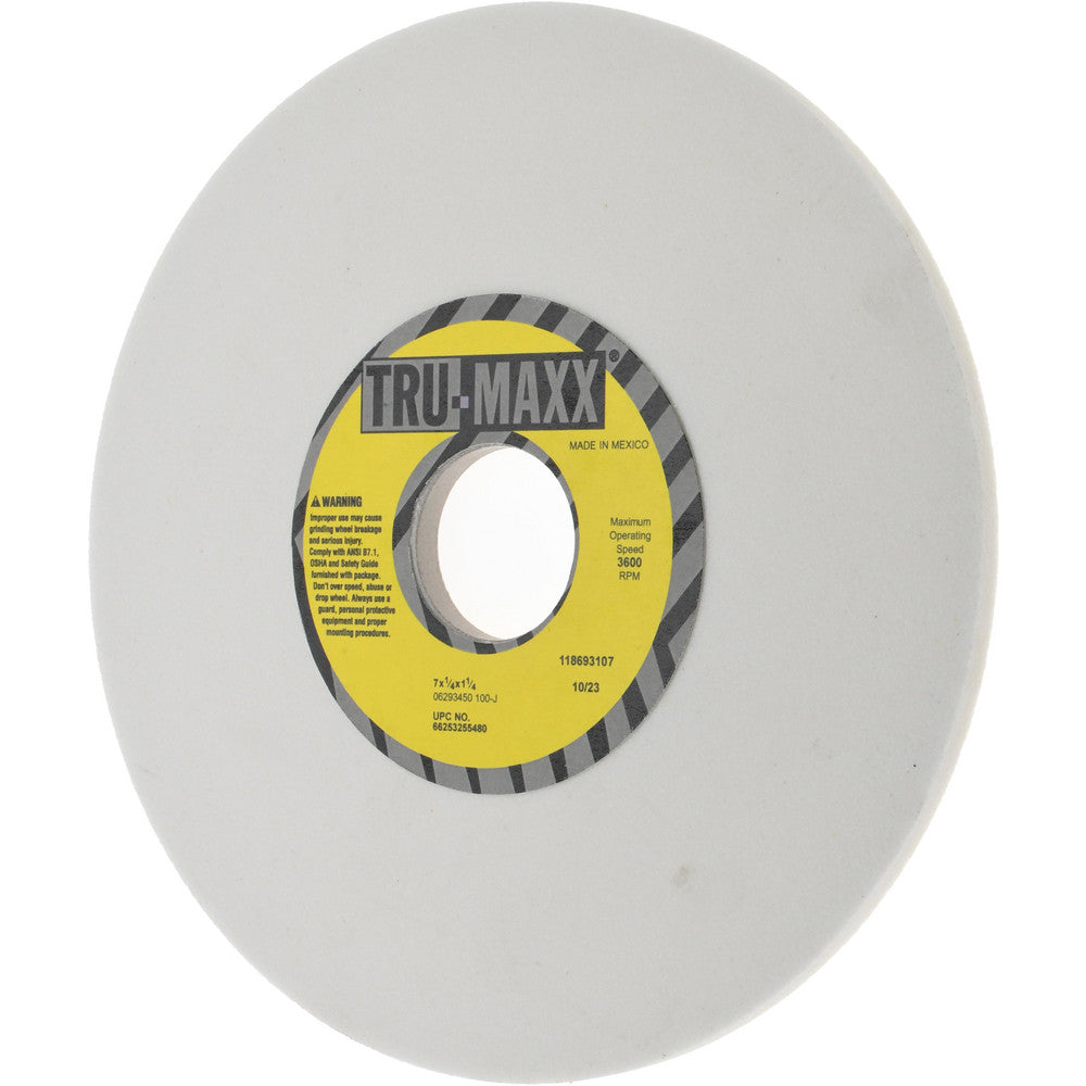 Tru-Maxx 66253255480 Surface Grinding Wheel 7" Dia, 1/4" Thick, 1-1/4" Hole, 100 Grit, J Hardness