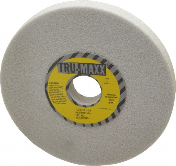 Tru-Maxx 66253269751 Surface Grinding Wheel 7" Dia, 3/4" Thick, 1-1/4" Hole, 46 Grit, H Hardness