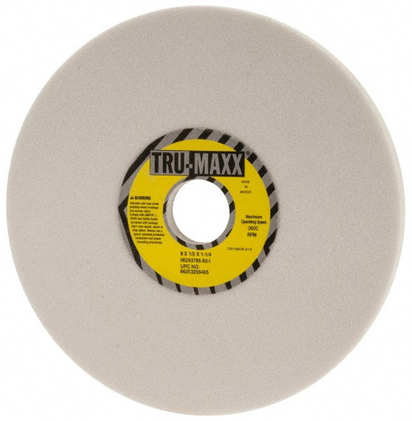 Tru-Maxx 66253255465 Surface Grinding Wheel 8" Dia, 1/2" Thick, 1-1/4" Hole, 60 Grit, I Hardness