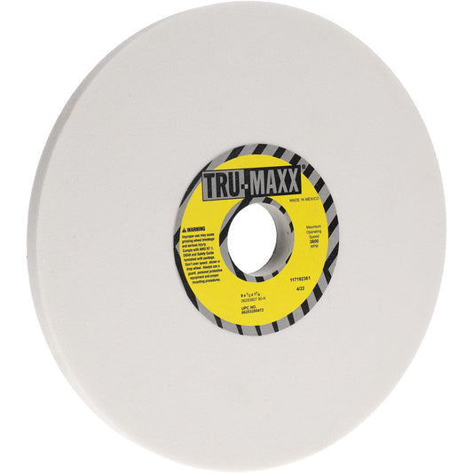 Tru-Maxx 66253255472 Surface Grinding Wheel 8" Dia, 1/2" Thick, 1-1/4" Hole, 80 Grit, K Hardness
