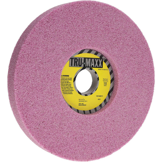 Tru-Maxx 66253255628 Surface Grinding Wheel 8" Dia, 1" Thick, 1-1/4" Hole, 46 Grit, H Hardness