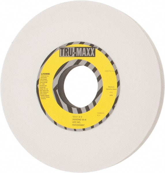 Tru-Maxx 66253292500 Surface Grinding Wheel 12" Dia, 1" Thick, 3" Hole, 60 Grit, F Hardness