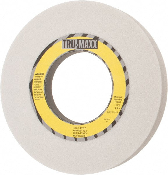 Tru-Maxx 66253269540 Surface Grinding Wheel 12" Dia, 1-1/2" Thick, 5" Hole, 46 Grit, J Hardness