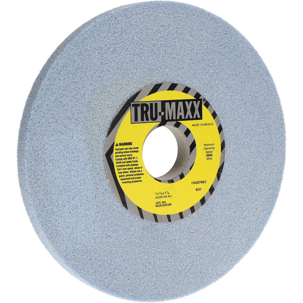 Tru-Maxx 66253255399 Surface Grinding Wheel 7" Dia, 1/2" Thick, 1-1/4" Hole, 46 Grit, I Hardness