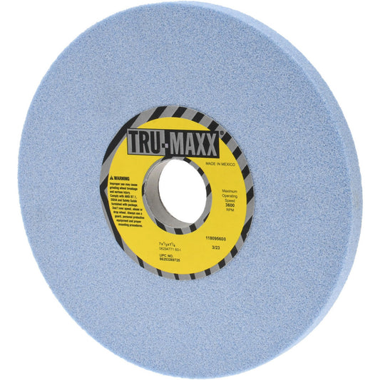 Tru-Maxx 66253269725 Surface Grinding Wheel 7" Dia, 1/2" Thick, 1-1/4" Hole, 60 Grit, I Hardness