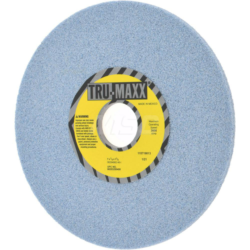 Tru-Maxx 66253255408 Surface Grinding Wheel 7" Dia, 1/4" Thick, 1-1/4" Hole, 46 Grit, I Hardness